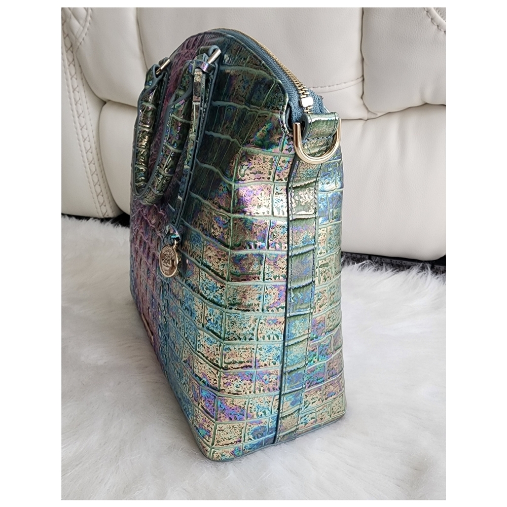 NWT Large Duxbury Satchel Visionary Delphine w/dustbag - Picture 4 of 14